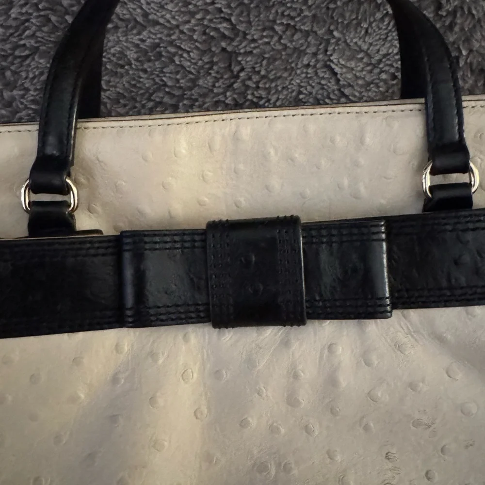 KATE SPADE Ostrich Leather Tote